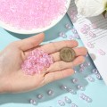 Koraliki oponki 9mm kandi pony bead różowe opalizujące