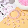 Koraliki oponki 9mm kandi pony bead różowe opalizujące