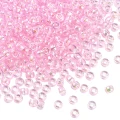 Koraliki oponki 9mm kandi pony bead różowe opalizujące 20szt