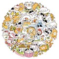 Naklejki STICKER BOMB WLEPY wlepki ŚMIESZNE KOTY rysunkowe KOT 50szt