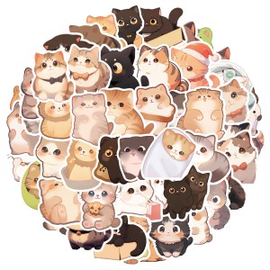 W258 Naklejki STICKER BOMB WLEPY wlepki KOTY kotki urocze kawaii KOT 50szt
