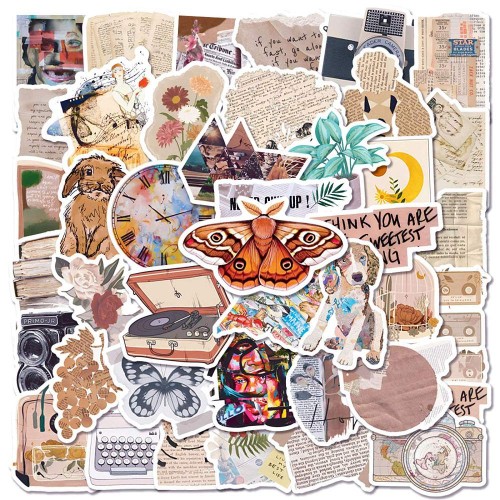 Naklejki sticker bomb WLEPY do planera MOODBOARD gazeta 50szt