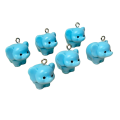 ZAW428 Zawieszki żywica jelly cat niebieski słoń słonik figurka cute 1szt