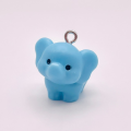 ZAW428 Zawieszki żywica jelly cat niebieski słoń słonik figurka cute 1szt
