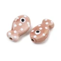 Koraliki rybka ryby ceramiczne porcelana ręcznie malowane mix 5szt