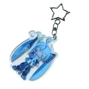 BHM97 Brelok breloczek akrylowy HM Hatsune Miku zimowa z porem