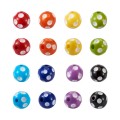 Koraliki z żywicy kulki kule polka dot z kropkami 14mm 8szt zestaw