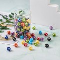 Koraliki z żywicy kulki kule polka dot z kropkami 14mm 8szt zestaw