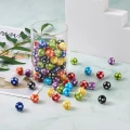 Koraliki z żywicy kulki kule polka dot z kropkami 14mm 8szt zestaw