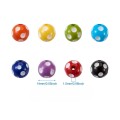 Koraliki z żywicy kulki kule polka dot z kropkami 14mm 8szt zestaw