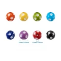 Koraliki z żywicy kulki kule polka dot z kropkami 14mm 8szt zestaw