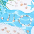 Koraliki BOHO MORSKIE OCEAN muszle muszelka rozgwiazda żółw