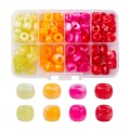 Zestaw koralików kandi oponki akryl pony beads ombre 9 i 11 mm 128szt