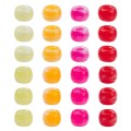 Zestaw koralików kandi oponki akryl pony beads ombre 9 i 11 mm 128szt