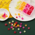 Zestaw koralików kandi oponki akryl pony beads ombre 9 i 11 mm 128szt