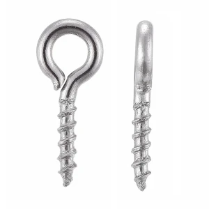 HAC5 Szpilki montażowe haczyki 10x4mm wkręty z oczkiem stal szlachetna 20szt
