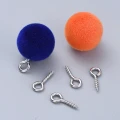 Szpilki montażowe haczyki 10x4mm wkręty z oczkiem stal szlachetna 20szt