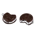 ZAW433 Zawieszki żywica ciastko ciasteczka oreo kawaii cute 2szt