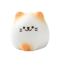 ZAW442 Zawieszki żywica jelly cat chiński biały rudy kotek kawaii cute 2szt