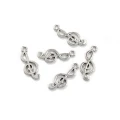 Zawieszki charm metalowe klucz wiolinowy muzyka do bransoletek 25mm 5szt