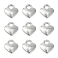 Zawieszki charm metalowe serce SERDUSZKO 8mm do bransoletek 10szt
