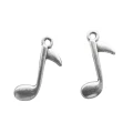 Zawieszki charm metalowe nutka nuty nuta do bransoletek 23mm 5szt
