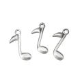 Zawieszki charm metalowe nutka nuty nuta do bransoletek 23mm 5szt