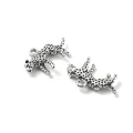 Zawieszki charm metalowe gepard lampart pantera do bransoletek 4szt