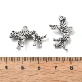 Zawieszki charm metalowe gepard lampart pantera do bransoletek 4szt