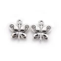 Zawieszki charm metalowe MOTYL motylki do bransoletek 13mm 5szt