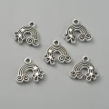 Zawieszki metalowe charm tęcza RAINBOW gwiazdki cute do bransoletek 5szt