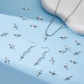 Zawieszki metalowe krzyżyki gwiazdka GWIAZDKI do bransoletek 14mm 10szt