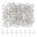 Zawieszki metalowe krzyżyki gwiazdka GWIAZDKI do bransoletek 14mm 10szt