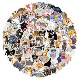 W268 Naklejki STICKER bomb WLEPY KOTY kotki zabawne kotek 100szt