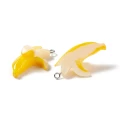 ZAW462 Zawieszka z żywicy duża banan owoc żółty cute kawaii