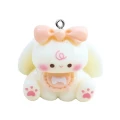 ZAW470 Zawieszka żywica akryl figurka 3D bunny króliczek 1szt biały