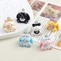 ZAW471 Zawieszka żywica akryl figurka 3D bunny króliczek 1szt błękit