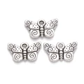 ZAW477 Zawieszki charm metalowe MOTYL motylki do bransoletek 15mm 5szt