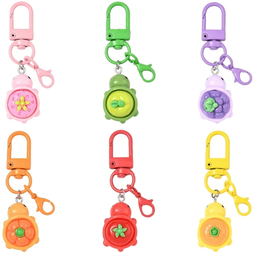 BRE41 breloki breloczek ŻÓŁWIE żółwiki z karabinkiem kawaii cute zestaw 6szt