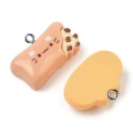 ZAW483 Zawieszki z żywicy MINI przekąski hot-dog fistaszek ciastko jelly cat 5szt