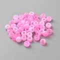 KOP176 Koraliki oponki 9mm kandi pony bead różowe i białe ombre 20szt