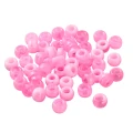 KOP176 Koraliki oponki 9mm kandi pony bead różowe i białe ombre 20szt