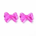 KOK286 Koraliki akrylowe KOKARDKI kokardka 18mm MIX kolorowe przezroczyste 20sz