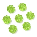 KOK287 Koraliki akryl KONICZYNKA koniczyna zielone koniczynki 13mm 10szt