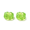 KOK287 Koraliki akryl KONICZYNKA koniczyna zielone koniczynki 13mm 10szt