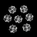 KOK288 Koraliki akryl KONICZYNKA koniczyna bezbarwne przezroczyste koniczynki 13mm 10szt