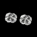 KOK288 Koraliki akryl KONICZYNKA koniczyna bezbarwne przezroczyste koniczynki 13mm 10szt