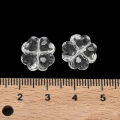 KOK288 Koraliki akryl KONICZYNKA koniczyna bezbarwne przezroczyste koniczynki 13mm 10szt