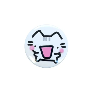 PRZ132 Przypinka button badzik kotek Basil BasiilLeaf cat 32mm M