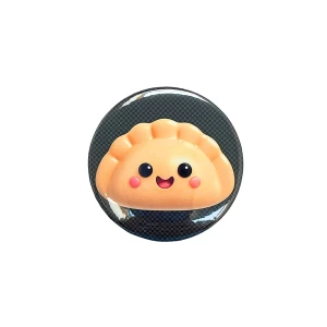 PRZ148 Przypinka button badzik pierożek pieróg pierogi 32mm M